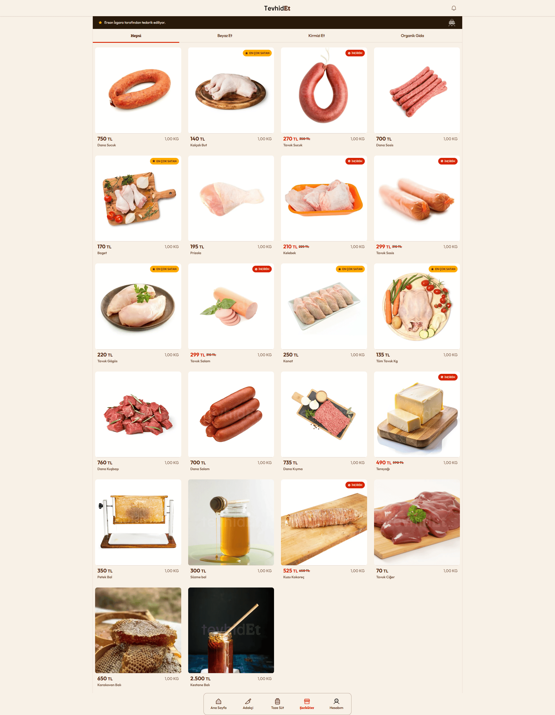 Tevhidet Premium Halal Meat Website by Shetewy-Tech